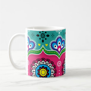 Indische und pakistanische LKW-Kunstgestaltung, Ji Kaffeetasse