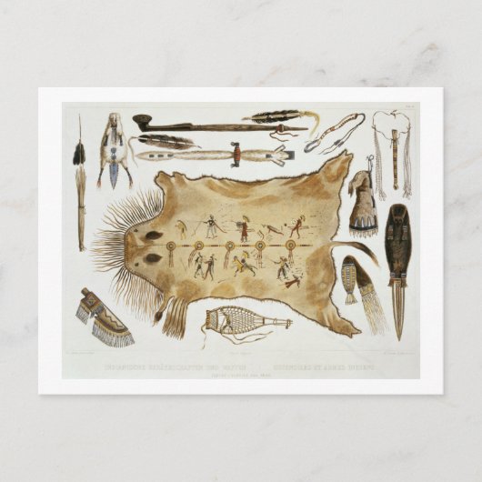 Indische Utensils und Waffen, Platte 21 aus Band 2 Postkarte (Vorderseite)