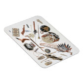 Indische Utensils und Waffen, Platte 48 aus Band 2 Magnet (Rechte Seite)