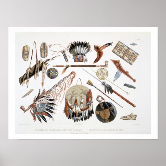 Indische Utensils und Waffen, Platte 48 aus Band 2 Poster (Vorne)