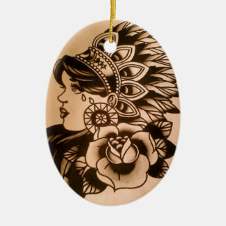 indische Verzierung Keramikornament