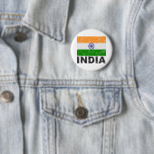 Indische Vintage-Flagge Button (Beispiel)