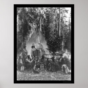 Indische Vor-WeihnachtenflachköpfigAnsammlung 1916 Poster