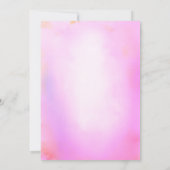 Indische Vorehelichts-Sangeet-Zeremonie Peacock Fl Einladung (Rückseite)