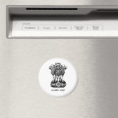 INDISCHE WAFFENSCHAFT - NATIONALES INDIENSYMBOL MAGNET (In Situ (Geschirrspüler))