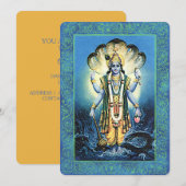 Indische Waren/Vishnu - Einladungskarte Einladung (Vorne/Hinten)