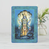 Indische Waren/Vishnu - Einladungskarte Einladung (Stehend Vorderseite)