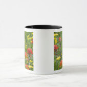 Indische Wildblumen aus Malerpinsel und Kekswurzel Tasse (Zentrum)