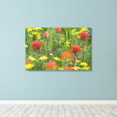 Indische Wildblumen Leinwanddruck (Insitu (Holzboden))