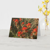 Indische Wildblumen mit farbigen Pinselstrichen (r Karte (Gelbe Blume)