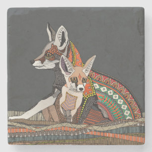 Indische Wüstenfoxen Steinuntersetzer