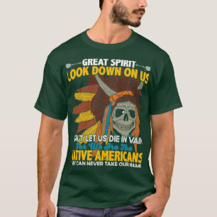 Indische Zitate Großer Geist nach unten T-Shirt