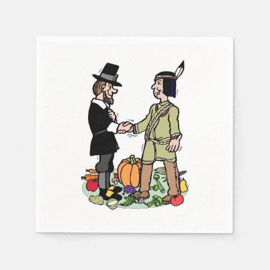 Indische Zusammenarbeit Pilgris Serviette (Vorderseite)