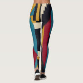 Indischer Abstrakter Tribut 01 Leggings (Rückseite)