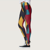 Indischer Abstrakter Tribut 01 Leggings (Links)