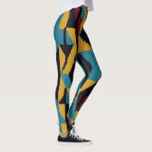 Indischer Abstrakter Tribut 01 Leggings (Rechts)