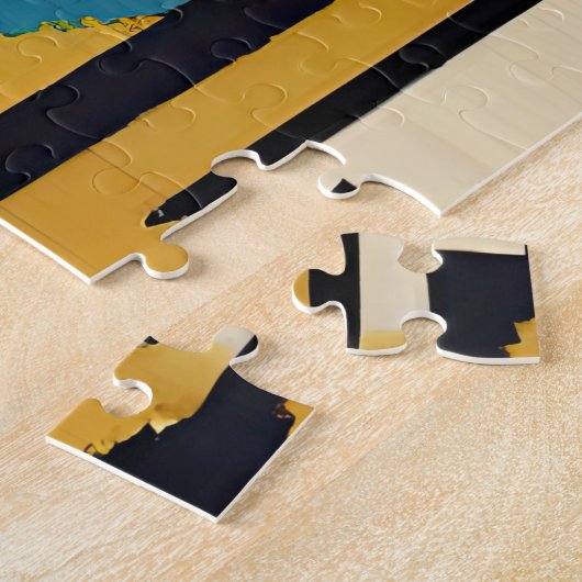 Indischer Abstrakter Tribut 01 Puzzle (Seite)