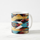 Indischer Abstrakter Tribut 02 Kaffeetasse (VorderseiteRechts)