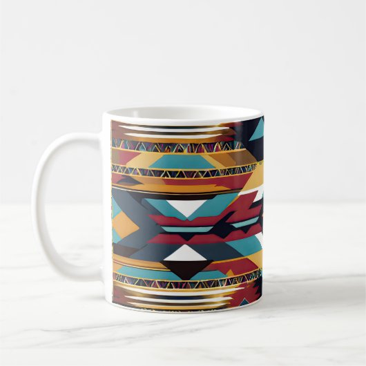 Indischer Abstrakter Tribut 02 Kaffeetasse (Links)