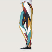 Indischer Abstrakter Tribut 02 Leggings (Links)