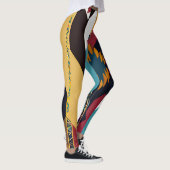 Indischer Abstrakter Tribut 02 Leggings (Rechts)