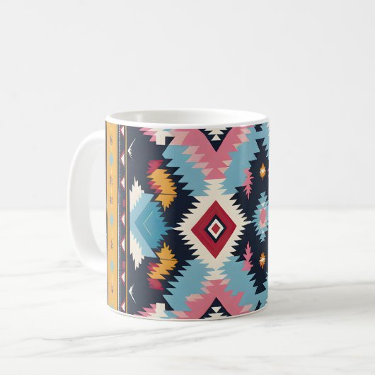 Indischer Abstrakter Tribut 17 Kaffeetasse (Vorderseite Links)