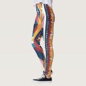 Indischer Abstrakter Tribut 18 Leggings (Links)