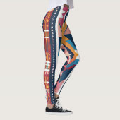 Indischer Abstrakter Tribut 18 Leggings (Rechts)