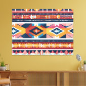 Indischer Abstrakter Tribut 18 Leinwanddruck (Insitu (Wohnzimmer))