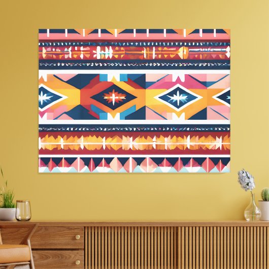 Indischer Abstrakter Tribut 18 Leinwanddruck (Insitu (Wohnzimmer))