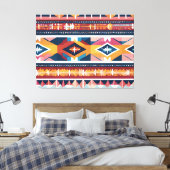 Indischer Abstrakter Tribut 18 Leinwanddruck (Insitu (Schlafzimmer))