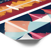 Indischer Abstrakter Tribut 18 Poster (Ecke)