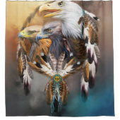 Indischer Adler 02 Duschvorhang (Vorderseite)
