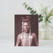 Indischer Amerikanische Ureinwohner, Ben Long Ear Postkarte (Stehend Vorderseite)