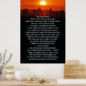 Indischer Amerikanische Ureinwohner Gebet Poster (Küche)