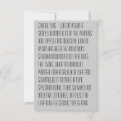 Indischer Amerikanische Ureinwohner-Stamm-Gothic-S RSVP Karte (Rückseite)