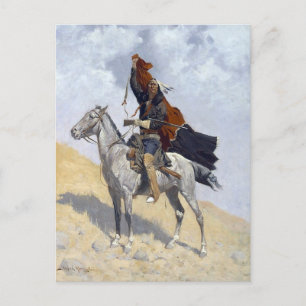 Indischer Apache-Krieger Postkarte