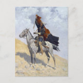 Indischer Apache-Krieger Postkarte (Vorderseite)