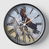 Indischer Apache-Krieger Uhr (Vorderseite)