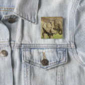 Indischer Asiatischer Elefant Button (Beispiel)