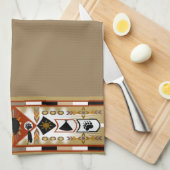 Indischer Bär Clan Küchentücher (Viertel Falte)