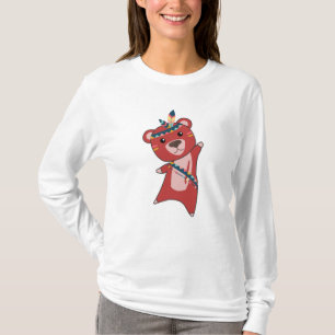 Indischer Bär Fashion Teddy Feather Niedlich T-Shirt