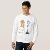 Indischer Bärengelber Teddy Feather Sweatshirt (Vorne ganz)