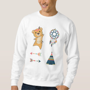 Indischer Bärengelber Teddy Feather Sweatshirt
