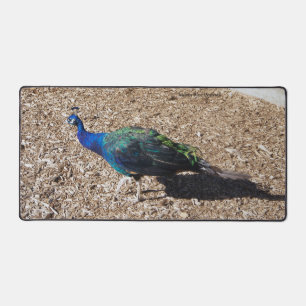 Indischer Blau-Pfau-Schreibtischunterlage Schreibtischunterlage