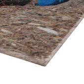 Indischer Blau-Weiß-Fasanen-Schneidbrett Schneidebrett (Ecke)