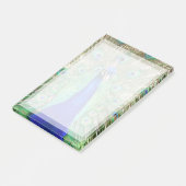 Indischer Blaupfau Post-it Klebezettel (angewinkelt)