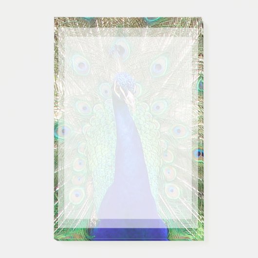 Indischer Blaupfau Post-it Klebezettel (Vorderseite)