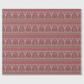 Indischer Blumenpaisley, ethnische Mandala Muster. Geschenkpapier (Flach)