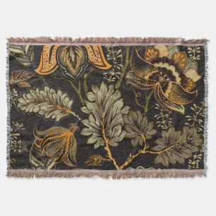 Indischer Blumenpaisley, nahtlos ethnisches Muster Decke